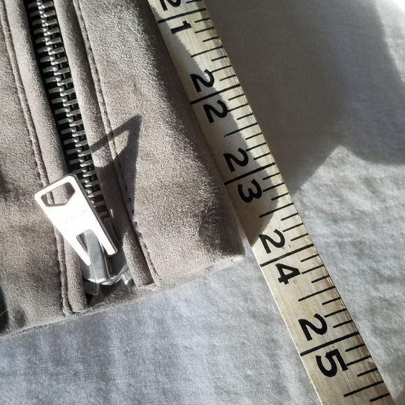 NWT All Saints Rosen suede biker jacket, US sz 2 - Picture 12 of 15